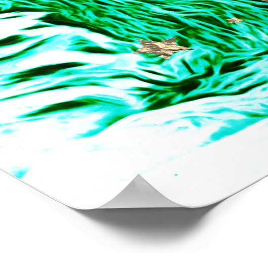 *~* Tourquoise Art Artistic Celestial LION AP23 Poster (Hoek)