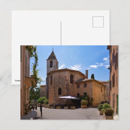 Tourrettes-sur-Loup in Frankrijk Feestdagenkaart (Voorkant / Achterkant)