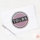 Tours City Pride Embleem – Franse identiteit Ronde Sticker (Envelop)