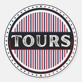Tours City Pride Emblem – French Identity Ronde Sticker