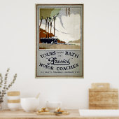 Tours from Bath by Bristol Motor Coaches Poster (Keuken)