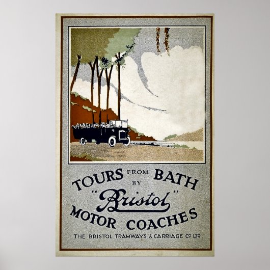 Tours from Bath by Bristol Motor Coaches Poster (Voorkant)