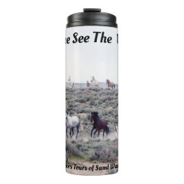 Tours of Sand Wash Basin wilde paarden Thermosbeker