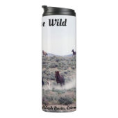 Tours of Sand Wash Basin wilde paarden Thermosbeker (Geroteerd rechts)