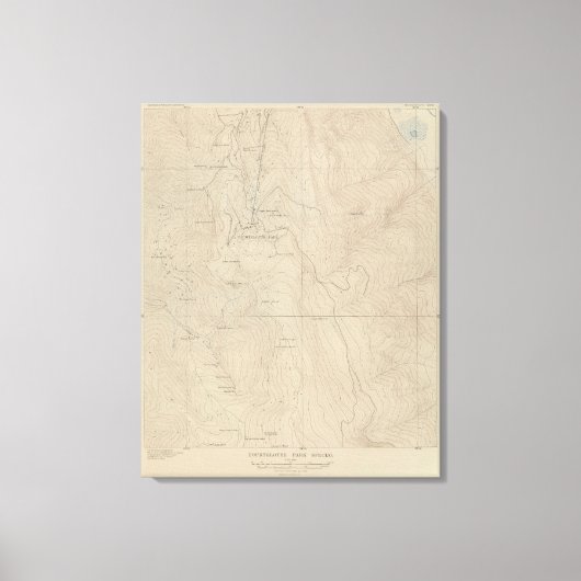 Tourtelotte Park Special Atlas Map Canvas Afdruk (Voorkant)
