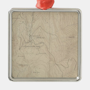 Tourtelotte Park Special Atlas Map Metalen Ornament