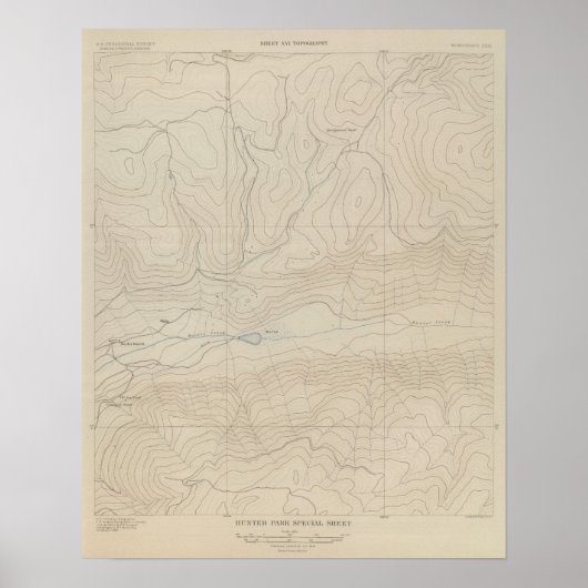 Tourtelotte Park Special Atlas Map Poster (Voorkant)