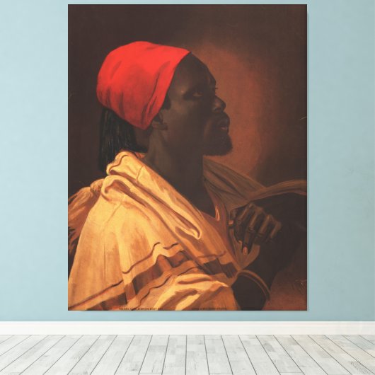 Toussaint L'Ouverture van George DeBaptiste (1870) Canvas Afdruk (Insitu (Houten vloer))