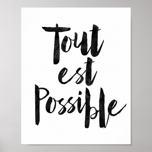 Tout Est Mogelijk Poster (Voorkant)