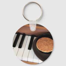 Tout Van Bien – Stroopwafel & Piano Sleutelhouder Sleutelhanger