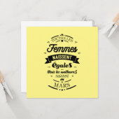 Toutes les femmes naissent égales - Mars Kaart (Voorkant / Achterkant in situ)