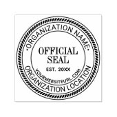 Touw #2 Algemeen Officieel Zegel Naam Loc URL Opge Zelfinktende Stempel (Design)