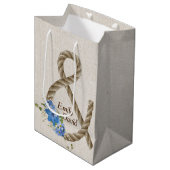 Touw Ampersand Bruidsboeket Medium Cadeauzakje (Voorkant Gekanteld)