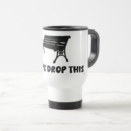 Touw Drop Dit Epische Pretpark Grappige Logo Reisbeker (Voorkant rechts)