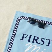 Touw en anker Navy First Mate ID402 Strandlaken (In situ)