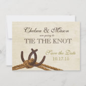 Touw en Hoefijzers Sla de datum op Save The Date (Voorkant)