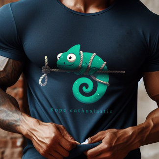 Touw enthousiaste kameleon t-shirt