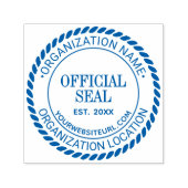 Touw Generiek Officiële Zegel Naam Locatie URL Opr Zelfinktende Stempel (Design)