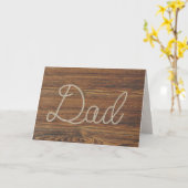 Touw Papa ontwerp op eiken hardhout Kaart (Gele Bloem)