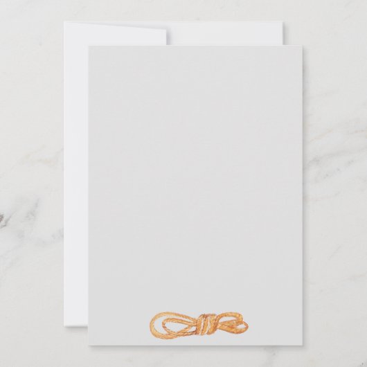 Touw park avontuur kinderen verjaardag kaart (Achterkant)