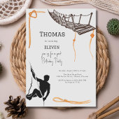 Touw park avontuur kinderen verjaardag kaart