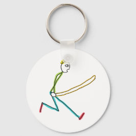Touw Springen Stokmannetje Sleutelhanger