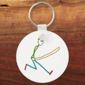 Touw Springen Stokmannetje Sleutelhanger (Voorkant)