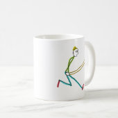 Touw Springende Stickman Koffiemok (Voorkant rechts)