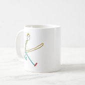 Touw Springende Stickman Koffiemok (Voorkant links)