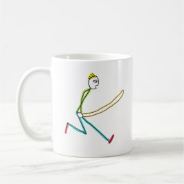 Touw Springende Stickman Koffiemok