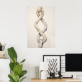 Touw Van 3 Strengen Kunst Christelijke Trouwprent Poster (Thuiskantoor)