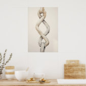 Touw Van 3 Strengen Kunst Christelijke Trouwprent Poster (Keuken)