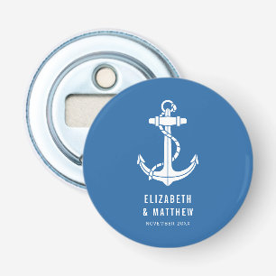 Touwanker Bootanker Strand Bruiloft Swag Maatwerk Button Flesopener