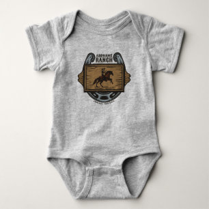 Touwen Cowboy VOEG NAAM TOE Western Familie Paarde Romper
