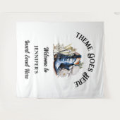 Touwen kant Texas country cowgirl laarzen borrelen Wandkleed (Voorkant (horizontaal))