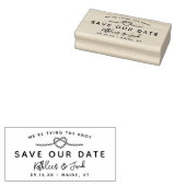 Touwen Knoop Zeevaart Reddingsdatum Rubberstempel (Gestempeld)