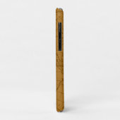 Touwen Monogram Kaart Bruin Case-Mate iPhone Case (Achterkant/links)