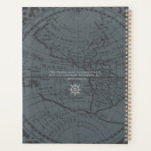 Touwen Monogram Kaart Grijs Planner (Achterkant)