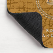Touwen Monogramkaart Bruin Muismat (Hoek)