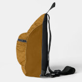 Touwen Monogramkaart Bruin Sling Bag (Rechts)