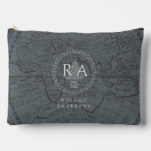 Touwen Monogramkaart Grijs Etui (Voorkant)