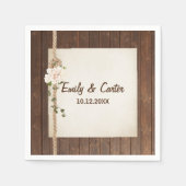 Touwknoop op hout servet (Voorkant)