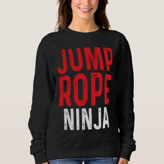Touwslinger Ninja Touw Springen Touwslingeren Work Trui (Voorkant)