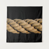 Touwsnoer, geweven knollen wandkleed (Voorkant)