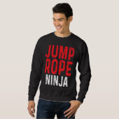 Touwspringen Ninja Springen Touwtrekken Workout Trui (Voorkant volledig)