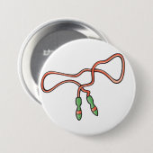 Touwtje Springen Knop Ronde Button 7,6 Cm (Voorkant /achterkant)