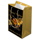 Touwtjes & Sleutels, Happy Birthday_ Medium Cadeauzakje (Voorkant Gekanteld)