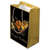 Touwtjes & Sleutels, Happy Birthday_ Medium Cadeauzakje (Achterkant Gekanteld)