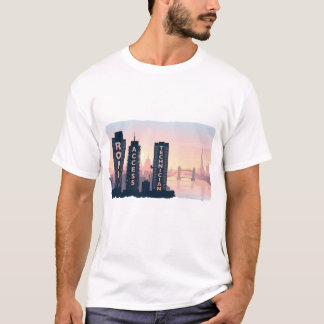 Touwtoegangstechnicus Londense Skyline Industrieel T-shirt