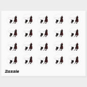 touwwerk ronde sticker (Vel)